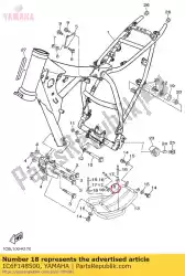 Here you can order the damper, rubber 1 from Yamaha, with part number 1C6F148500: