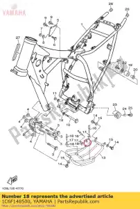 yamaha 1C6F148500 amortiguador, goma 1 - Lado inferior