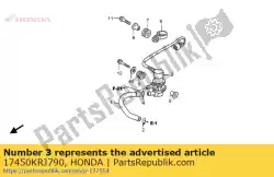 Here you can order the no description available at the moment from Honda, with part number 17450KRJ790: