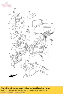 yamaha 5SC2172K0000 bracket 1 - Bottom side