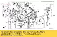 16012KK1771, Honda, no hay descripción disponible en este momento honda xr 250 1985, Nuevo