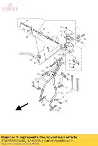 yamaha 3YX258800000 rod, push - Bottom side