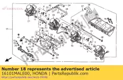 Here you can order the carburetor assy ( from Honda, with part number 16101MALE00: