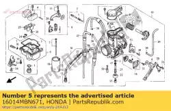 Qui puoi ordinare nessuna descrizione disponibile al momento da Honda , con numero parte 16014MBN671: