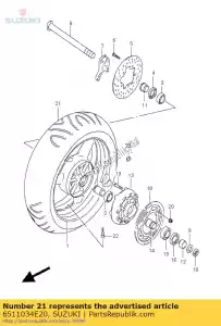 Suzuki 6511034E20 pneumatico, 180 / 55zr17 - Il fondo