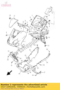 yamaha 5XLF118N0000 rótulo - Lado inferior