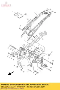 yamaha 3YX2143A0000 casquette - La partie au fond