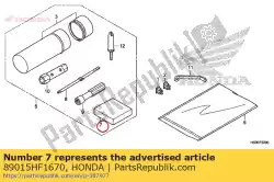 Here you can order the sponge, tool box from Honda, with part number 89015HF1670: