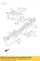 4C6F15520100, Yamaha, pára-choque interno yamaha nxc xc 125 2007 2008 2009 2010 2011 2012, Novo