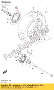 suzuki 6921010F40 disque, frein arrière - La partie au fond