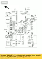 440261588, Kawasaki, veervoorvork, k = 0 kawasaki kx  k kx125 125 , Nieuw