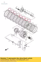 2145140F00, Suzuki, plate,clutch dr suzuki gsx r1000 s1000a 1000 , New