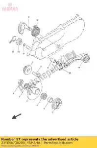 yamaha 23YE56730200 agrafe - La partie au fond