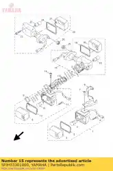 Aquí puede pedir luz intermitente trasera de Yamaha , con el número de pieza 5PJH33301000: