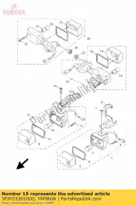 yamaha 5PJH33301000 luz intermitente trasera - Lado inferior