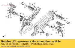 Aqui você pode pedir o bar, r. Degrau da garupa em Honda , com o número da peça 50711KE8000: