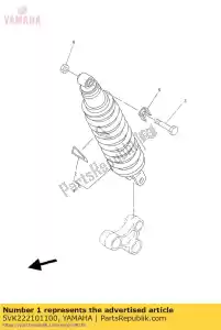 yamaha 5VK222101100 ammortizzatore, posteriore - Il fondo