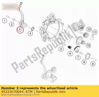 45233070044, KTM, kickstarter kpl. gasgas husqvarna ktm  sx sxs 50 2009 2010 2011 2012 2014 2015 2016 2017 2018 2019 2020 2021 2022, Nowy