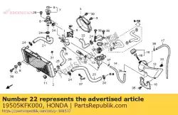 Here you can order the no description available at the moment from Honda, with part number 19505KFK000: