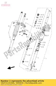 yamaha 1B2F31101000 chambre à air comp.1 - La partie au fond