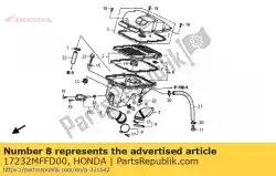 Aqui você pode pedir o selo b, caixa do filtro de ar em Honda , com o número da peça 17232MFFD00: