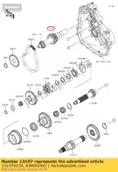 Tutaj możesz zamówić 01 wa?, pierwszy, wej? Ciowy, 16t i 24t od Kawasaki , z numerem części 131070039: