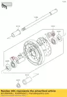 601B6004U, Kawasaki, cuscinetto a sfere, # 6004u kx125-b2 kawasaki  estrella kdx kle klr klx kr kx tengai vn vulcan 110 125 200 250 500 600 650 800 900 1985 1986 1987 1988 1989 1990 1991 1992 1993 1994 1995 1996 1997 1998 1999 2001 2002 2003 2004 2005 2006 2007 2008 2009 2010 2011 2012 2013 2014 2015 2016 2017 2, Nuovo