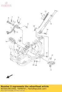 yamaha 905061801900 spring, tension - Bottom side