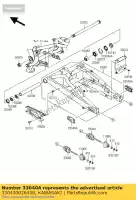 330400026458, Kawasaki, cadena de ajuste, exterior, p.s er650 kawasaki er-6f er-6n 650 2009 2010 2011, Nuevo