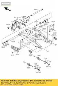 kawasaki 330400026458 chaîne de réglage, extérieur, p.s er650 - La partie au fond