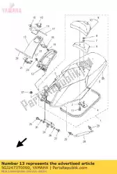 Ici, vous pouvez commander le couvercle 1 auprès de Yamaha , avec le numéro de pièce 5GJ2473T0000: