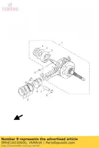 yamaha 5MHE16030000 jeu de segments de piston (std) - La partie au fond