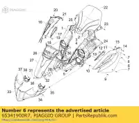 65341900R7, Piaggio Group, coperchio laterale scudo sinistro     , Nuovo