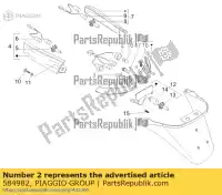 584982, Piaggio Group, chicote de cabos piaggio x x evo x8 zapm36401 zapm36601 125 150 200 250 400 2004 2005 2006 2007 2008 2016, Novo