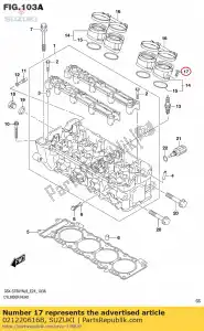 suzuki 021220616B screw - Bottom side