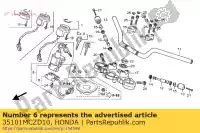 35101MCZD10, Honda, Base comp., contact honda cb super four a  hornet f sa f2 cb900f cb1300 cb1300a 1300 900 , New