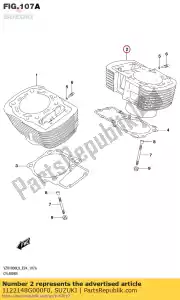 Suzuki 1122148G000F0 cylinder,rear - Bottom side