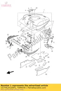 yamaha 1D7YK24100P1 brandstoftank comp. - Onderkant