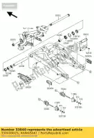 330400025, Kawasaki, corrente de ajuste, interna kawasaki er6n  d er6f er650 c ex650 er 6f abs 6n 650 , Novo