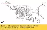 45175HC4006, Honda, perno, tensione honda trx 350 400 450 500 650 2000 2001 2002 2003 2004 2005 2006 2007, Nuovo