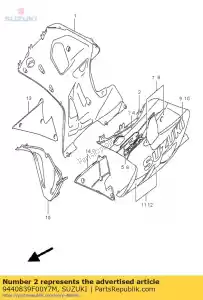 Suzuki 9440839F00Y7M capot, sous - La partie au fond