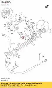 Suzuki 0918006294 entretoise, 6.5x10x1 - La partie au fond