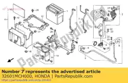 kabel, batterijaarde van Honda, met onderdeel nummer 32601MCH000, bestel je hier online: