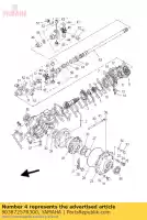 90387257R300, Yamaha, collar (2 h) yamaha yfm yfmfw timberwolf x kodiak manual yfmf big bear pro yfmfp 250 400 44, Nuevo