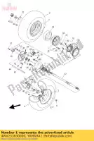 4WV253830000, Yamaha, colarinho roda yamaha yfm 250 350 400 2000 2001 2002 2003 2004 2005, Novo