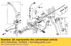 Honda 90124KK4000 boulon, flg, 8x25 - La partie au fond