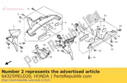 Here you can order the cowl, r. Inner middle from Honda, with part number 64325MELD20: