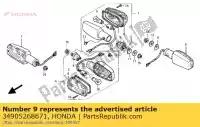 34905268671, Honda, lâmpada, winker (12v 23w) (stanley) honda cb cbrr (g) japanese domestic / nc23-100 cmx pc r (g) japan mc16-100 r nc21-100 (g) japan riii nc24-102 (j) japan zb (j) 50 250 400 450 800 1300 1986 1988 1989 1990 1997 1998 1999, Novo