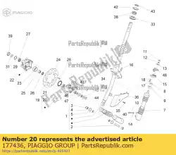 Qui puoi ordinare cappuccio disegnato da Piaggio Group , con numero parte 177436: