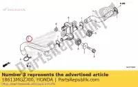 18613MGZJ00, Honda, tubo, solenoide de inyección de aire honda  cb cbr 500 2013 2017 2018 2019 2021, Nuevo